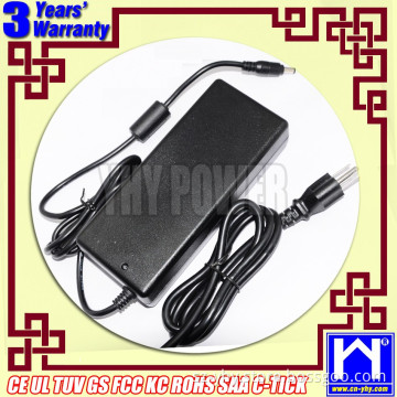 24v/5a power adapter white color 22AWG cable 120cm 5.5*2.1mm DC connector